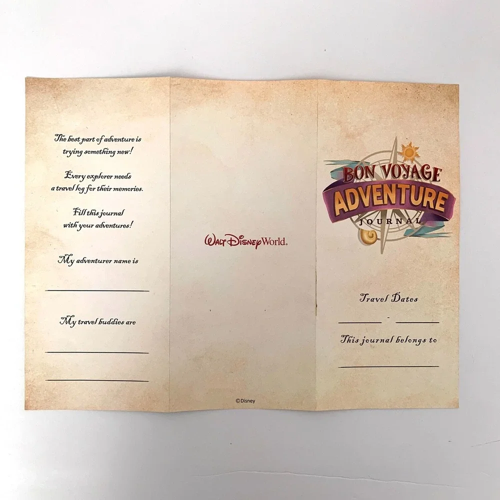 WDW Bon Voyage Adventure Journal Trattoria al Forno Character Breakfast Rapunzel